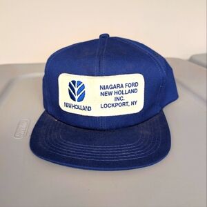 Vintage New Holland Tractor Snapback